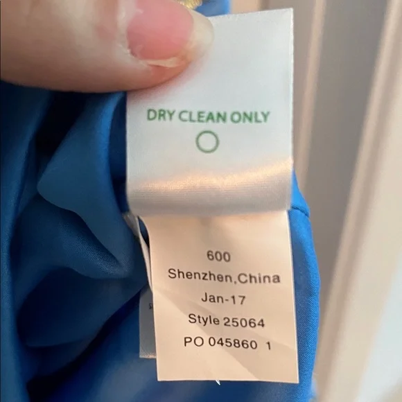 Lilly Pulitzer Blue and Gold Tunic Top - Picture 4 of 8